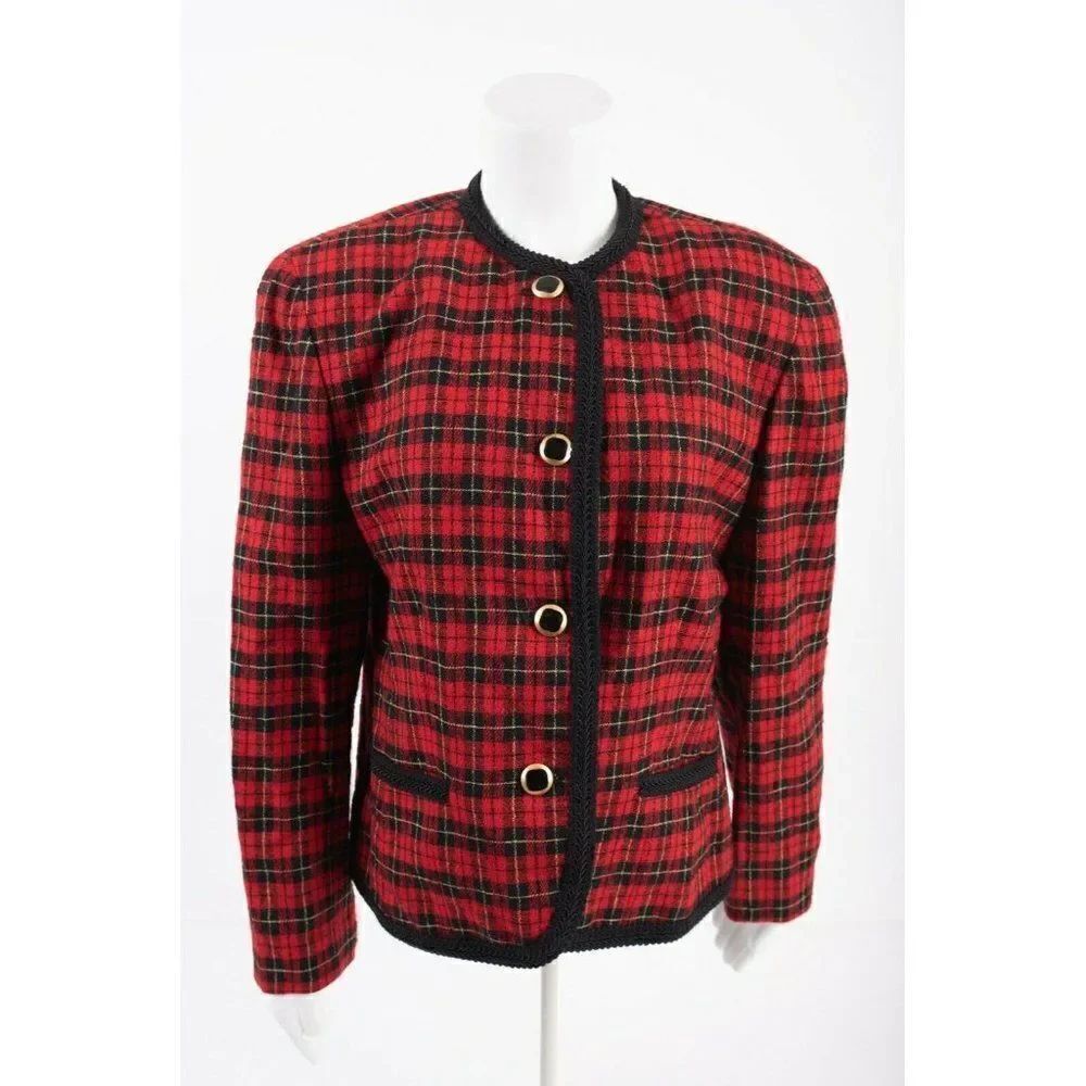 Pendleton Womens Suit Jacket Blazer Virgin Wool 12